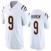 Anpassad 9 Joe Burrow Football Jersey 1 Ja'Marr Jamarr Chase Tee Higgins 94 Sam Hubbard Jessie Bates III Mixon 2 Evan McPherson