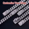 Meistverkaufte Hiphop Big Miami Cuban Chain Icey Vvs Diamond Heavy 24mm 925 Sterling Silber Moissanit Cuban Link Chain