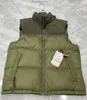 Designer para baixo preenchimento puffer colete jaqueta casaco bege bordado outwear parkas masculino tamanho XS-XXL