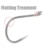 100pcs Antirust Matte Tin Thick Steel Wire Barbed Hook Strong Saltwater Assist Jigging Lure 1# 10 20 30 40 50 240312