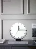 Настольные часы Настольные часы Современные творческие минималистские часы Украшение Мягкие декоративные модели для гостиной Настольные часы Настольные офисные часы L240323