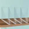 フックアクリルクローゼットシェルフ透明ワードローブディバイダーリビングルームの引き出しのための軽量の耐久性のある家庭用ブックケースセーター
