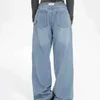 Calças femininas e calças de trabalho de rua alta com design de nicho para homens mulheres múltiplos bolsos com zíper tubo reto