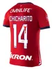 Chicharito 23 24 Chivas de Guadalajara piłkarska koszulki 2024 Liga MX C. Cowell A.Zaldivar Calderon J.Macias Chicharito A.Vega Men Kit Kit Football Shirt Fan fanowie wersja