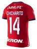 CHICHARITO 23 24 Chivas de Guadalajara Camisas de futebol 2024 LIGA MX C. COWELL A.ZALDIVAR CALDERON J.MACIAS CHICHARITO A.VEGA Homens kit infantil camisa de futebol versão para fãs