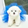 Vêtements pour chiens Tutu Robe Mode pour petit chiot moyen Teddy Schnauzer Vêtements Jupes Fournitures pour animaux de compagnie