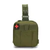 Bags Tactical Medical Kit Bag First Aid Kits Drop Leg Pouch Molle Military Thigh Pack for Workplace Outdoors Camping Hiking EDC