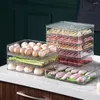 Storage Bottles Baguette Case Capacity Refrigerator Box With Timer Lid For Airtight Food Transparent Dumplings