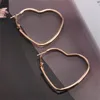 Boucles d'oreilles pendantes simples grand cercle coeur pour filles femmes mode amour charme clous d'oreille bijoux accessoires cadeaux de fête article de Couple