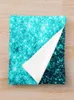 Filtar Teal Galaxy Sparkle Stars Ombre Throw Filt för soffa manga