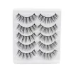 5 Pairs False Eyeles 3D Mink Les Natural Volume Fake Eyel Extensi Reusable False Eyel Makeup Tools Easy To Wear 63ma#