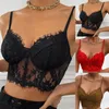 Women's Tanks Women Vest Bralette Corset Floral Lace Lingerie Bra Crop Tank Underwear Bralet Tops Japanese Style Top Cropped