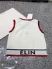 Runway Women's Tanks 2024 New Summer Women's Letter Knit Sleeveless Vest Designer Fashion Round Neck Lady Elegant Tops