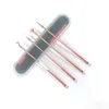 4pcs / set Outils de suppression de points noirs sous vide Comédons d'acné Pimple Belmish Extractor Spo pour outil de soins de la peau du visage Rose Gold V66o #