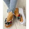 Dress Shoes Summer Platform Wedge Sandals Flip Flops Candy Colored Gem Casual High Heel