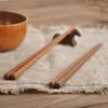 Pauzinhos 1 peça de madeira produtos ecológicos utensílios de mesa natural indonésio ironwood japonês sushi louça