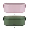 Servies Elektrische Lunchbox Ontbijtverwarmer Opbergcontainer Lunchbox Roze