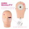 Tête de mannequin plate avec outils de formation pour étendre les yeux, pratique le meilleur kit d'extension de faux yeux pour q1aU #