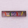 9 kolorów LGBT Rainbow Love Heart Badge Cute Filme Game Hard Enomel Pins Zbierz kreskówkę broszkową plecak z kamperem kołnierz klapy 928