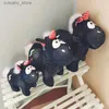 Gevulde pluche dieren Schattige zwarte engel pluche pop Kawaii gevulde gigantische dieren Peluche Home Decor Speelgoed Verjaardag Kerstcadeaus aan vriendin L240320