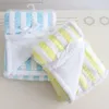 Nascido swaddle coral velo dos desenhos animados dupla camada cobertores crianças envelope carrinho envoltório para cama do bebê 240322