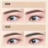 2Color Eyeshadow Powder Makeup Black Brown Coffee Watertproof Eyebrow Powder Eye Shadow Eye Brow Palette With Brush Eyebrow Cream 26sn#