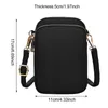 Shoulder Bags Women Wallet Purse Pouch Single Daily Phone Bag Zipper Fashion Crossbody Handbag 3 Layers Oxford Cloth Mini Gift