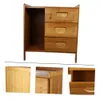 CHILDWEET 1pc Table Purpose Simple Night Stand Household Mini Locker Multi Bedside Cabinet Wood Sofa Storage Box