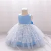 Sukienki dla dziewczynek urodzone w pierwszej urodzinowej sukience do ubrania dziecięce koraliki księżniczki