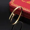 Nail Bracelet Designer Bracelets Luxury Jewelry for Women Fashion Bangle Steel Alloy Gold-plated Craft Never Fade Not Allergic Wholesale Car Large Clou 1X7NB 1ZGGQ