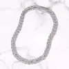 2024 18 mm Pass Custom Pass Diamond Tester Hip Hop VVS Moisanite Cuban Link 18 mm Iced Out 3 lignes Moisanie Stone Miami Cuban Chain