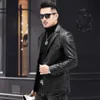 Spring and Autumn New Genuine Leather Coat Mens Sheepskin Suit Korean Slim Fit Motorcycle Jacket Commuter Wear