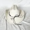 Winter Autumn Mens Western Women Cowboy Hat For Gentleman Lady Cowgirl Jazz Hat Wide Brim Felt Fedora Hat Sombrero Hombre 240314