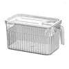 Storage Bottles Refrigerator Food Container Vegetable Fruit Boxes Drain Basket Containers For Pantry Kitchen Fridge Organizer