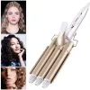 Fers Fer à friser les cheveux en céramique Triple baril bigoudi professionnel cheveux Waver outils de coiffure baguette à friser électrique Styler de cheveux