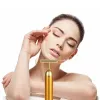 Énergie 24K Gold T Beauty Bar Facial Roller Masseur T-Shape Energy Beauty Bar Pulse Raffermissant Visage Massage Lift Outil 36YE #