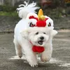 Vêtements pour chiens Chapeau de danse du lion chinois Célébration du festival de printemps pour animaux de compagnie Mariages d'hiver multifonctionnels Halloween