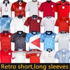 1982 1986 2002 2008 England Retro-Fußballtrikot 1990 1994 1992 1996 1998 SHEARER GASCOIGNE OWEN GERRARD Scholes Fußballtrikot Uniformen 90 92 96 98 Heim Auswärts Rot Weiß