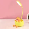 Lampade da tavolo Lampada da scrivania con contenitore Simpatico uovo Dinasour LED per bambini Dormitorio con protezione per gli occhi a collo di cigno regolabile