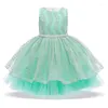 Robes d'été pour filles, vêtements Tutu pour enfants, robe princesse élégante de fête