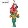 EASYA Spring Casual Multi Colour Parrot Car Key Chains Bag Hanging Accessories for Girls Women or Men Key Rings 240315