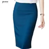 Naviu Spring Summer Fashion Women Knee Length Skirt Elegant High Quality Formal Temperament Office Short Bottoms 240323