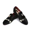 HBP Não Marca Venda Quente Moda Botão de Metal Sapatos Casuais de Boa Qualidade Flat Slip-on Mocassim de Camurça para Homens