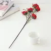 장식용 꽃 60cm 시뮬레이션 된 AZALEAS FLORAL DECARATION 핑크 나비가없는 가짜 꽃 현실적인 수제 인공 EL