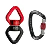 Accessories Lighten Up Fitness CLIMB 30KN CARABIN Universal Ring Gimbal Ring Rotary Connector Rotational Hammock Swing Spinner Rope Swivel