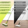 Cordless Mop, Electric Spin Mop LED Headlight and Spray, Up to 60 Mins Powerful Floor Cleaner with 300ml Water Tank, Polisher for Hardwood, Tile Floors, Quiet
