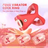 App Remote Vibrator Cockring Penis Lip Shaped Silice Cock Ring para Homem Ejaculati Erecti Sex Toys para Homens Casal Anéis 18 Q8S6 #