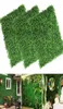 Finto verde floreale 6040 cm Piante artificiali Erba Muro Sfondo Fiori Scatola nuziale Siepe Pannelli per interni Parete giardino esterno3398789