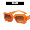 2 szt. Moda luksusowy projektant galaretki Klor Square okulary przeciwsłoneczne 2022 Nowe okulary przeciwsłoneczne Net Red INS SUN SUNGASSES
