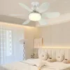 Plafoniere Ventilatore elettrico 2 in 1 Ventilatori a 6 pale con lampada moderna regolabile a 3 marce LED per soggiorno camera da letto